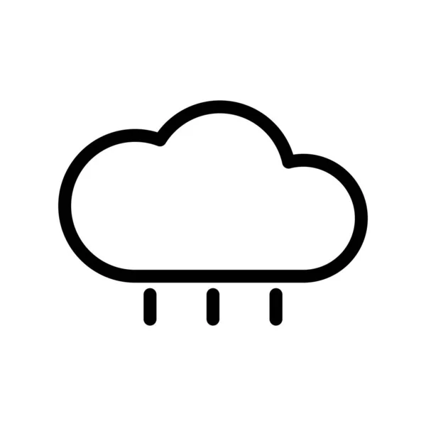 Icono de lluvia con fondo blanco — Archivo Imágenes Vectoriales