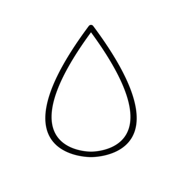 Festék vízcsepp ikon fehér háttér — Stock Vector
