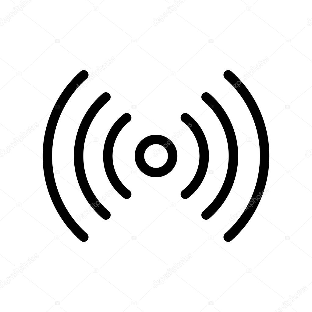 Airdrop Radio Waves Signal Icon With White Background