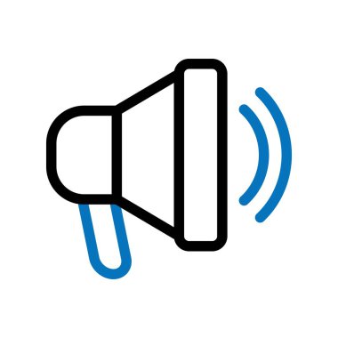 Açıklama Sözcüsü Beyaz Arkaplan Simgesi