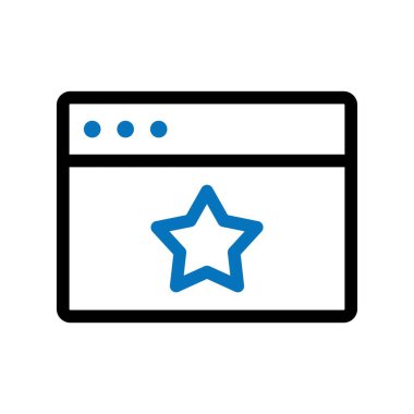 Beyaz Arkaplan ile Yıldız Tarayıcı Simgesi