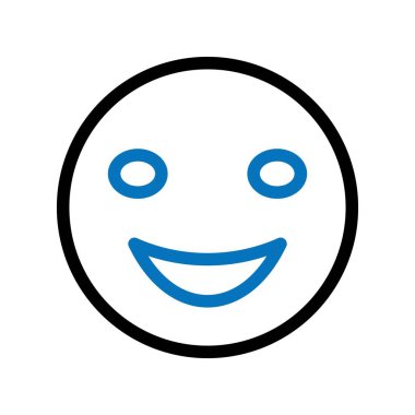 Beyaz Arkaplan ile Gülümse Simgesi