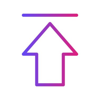 Beyaz Arkaplan ile Gradyan Gönderme Simgesi