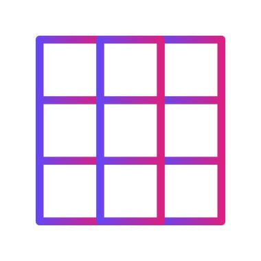 Beyaz Arkaplan ile Gradyan Listesi Simgesi