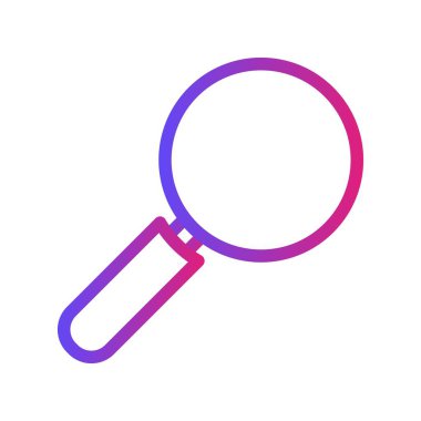 Beyaz Arkaplan ile Gradyan Arama Simgesi