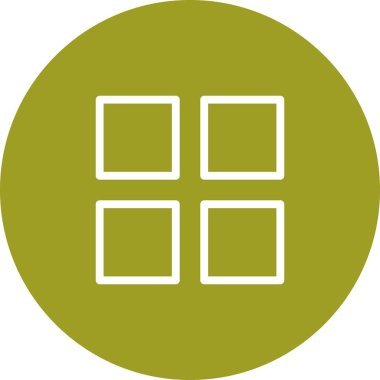 Beyaz Arkaplan ile Yuvarlak Uygulama Simgesi