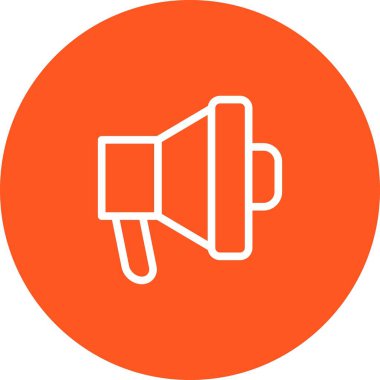 Beyaz Arkaplan ile Yuvarlak Hoparlör Simgesi