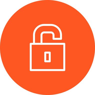 Yuvarlak Beyaz Arkaplan Simgesini Aç