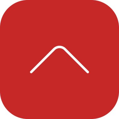  Beyaz Arkaplan ile Yuvarlak Köşeli Ok Simgesi