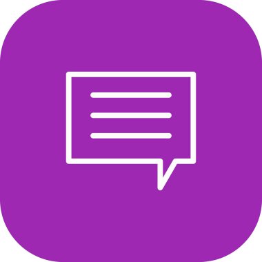  Yuvarlak Köşeli İleti Simgesi Beyaz Arkaplan