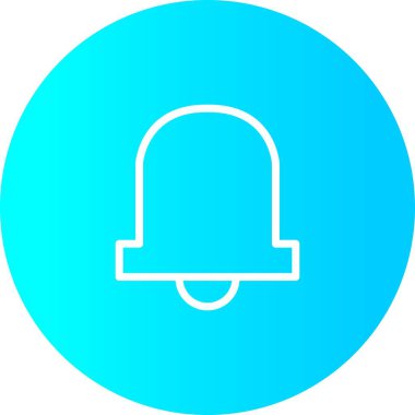 Beyaz Arkaplan ile Gradyan Çember Simgesi Simgesi