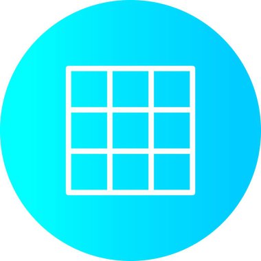 Beyaz Arkaplan ile Gradyan Çember Listesi Simgesi