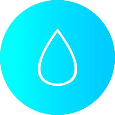 Beyaz Arkaplan ile Gradyan Çember Bırakma Simgesi