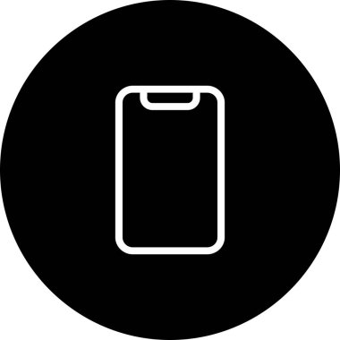 Beyaz Arkaplan Siyah Çember Hücre Simgesi