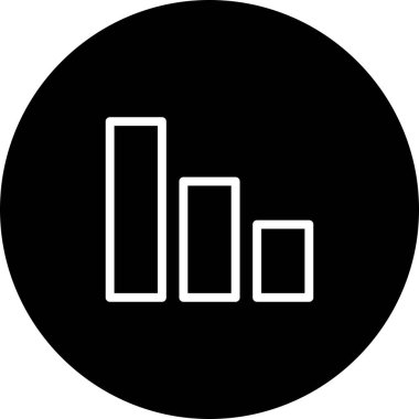 Beyaz arkaplan ile Siyah Çember Sinyal Simgesi