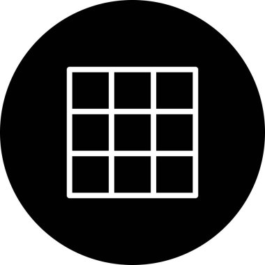 Siyah Çember Listesi Beyaz Arkaplan Simgesi