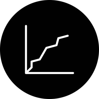 Beyaz Arkaplan ile Siyah Çember Süreci Simgesi