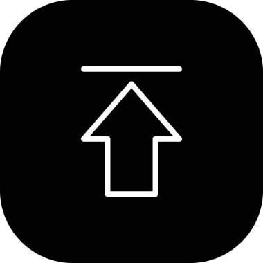 Yuvarlak Kenarlı Siyah Gönderme Simgesi Beyaz Arkaplan