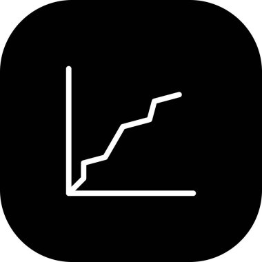 Yuvarlak Kenarlı Siyah İlerleme Simgesi Beyaz Arkaplan