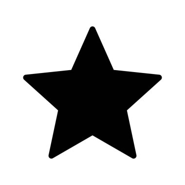 Arkaplanda Glyph Star simgesi izole edildi