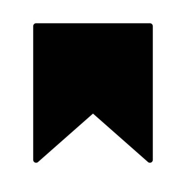 Kaydedilmiş İşaretli simgesi arkaplanda izole edildi