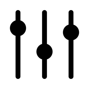 Arkaplanda Glyph Ses Çubuğu simgesi izole edildi