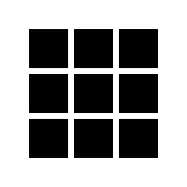 Glyph List icono aislado en el fondo — Vector de stock