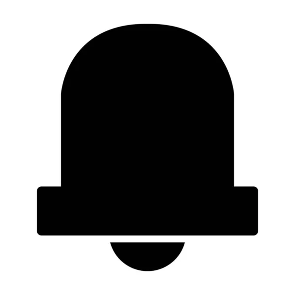 Glyph Bell icon ที่แยกจากพื้นหลัง — ภาพเวกเตอร์สต็อก
