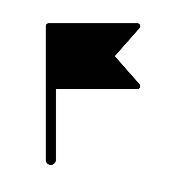 Symbol der Glyphen-Flagge isoliert auf dem Hintergrund — Stockvektor