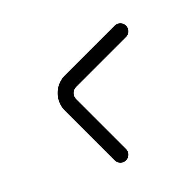 Иконка Glyph Left Arrow на заднем плане — стоковый вектор