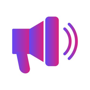 Açıklama Sözcüsü simgesi arkaplanda izole edildi