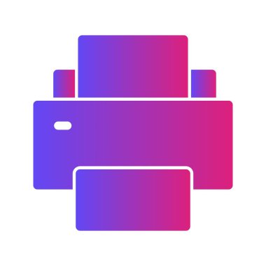 Yazıcı simgesi arkaplanda izole edildi