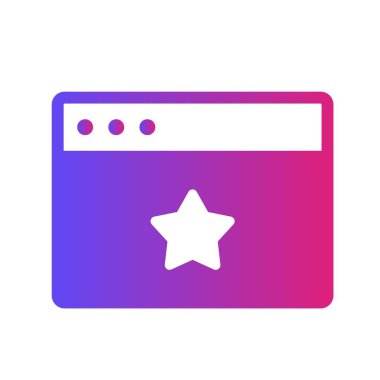 Yıldız Tarayıcı simgesi arkaplanda izole edildi