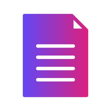 Belge simgesi arkaplanda izole edildi