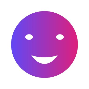 Arka planda izole edilmiş gülümseme simgesi