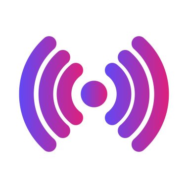 Arkaplanda hava indirme sinyali simgesi izole edildi