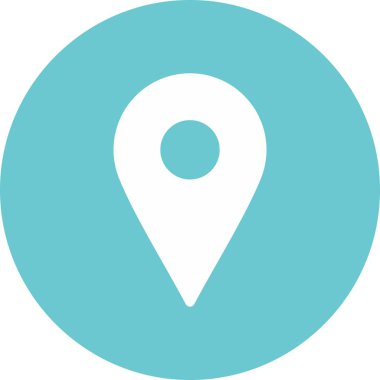 Arkaplanda konum simgesi izole edildi