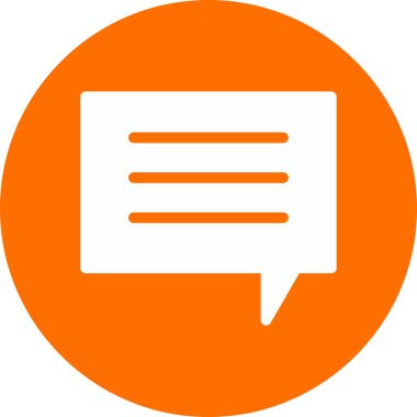 İleti simgesi arkaplanda izole edildi