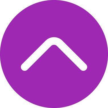 Yukarı Ok simgesi arkaplanda izole edildi 