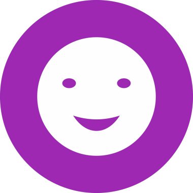 Arka planda izole edilmiş gülümseme simgesi