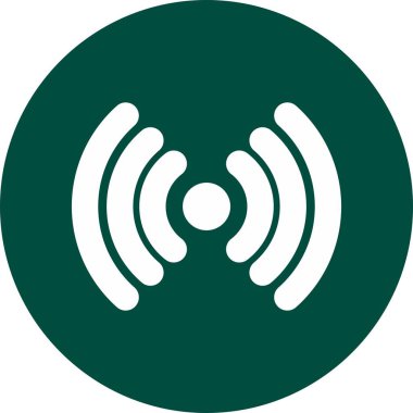 Arkaplanda hava indirme sinyali simgesi izole edildi