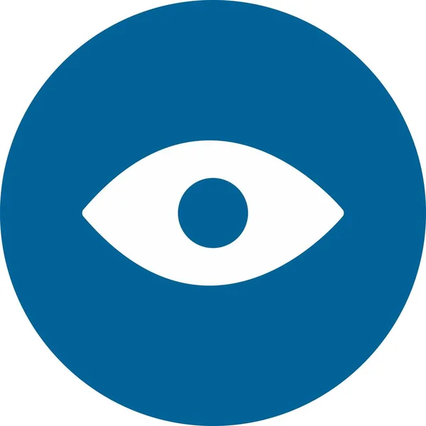 Icono del ojo aislado sobre fondo — Vector de stock