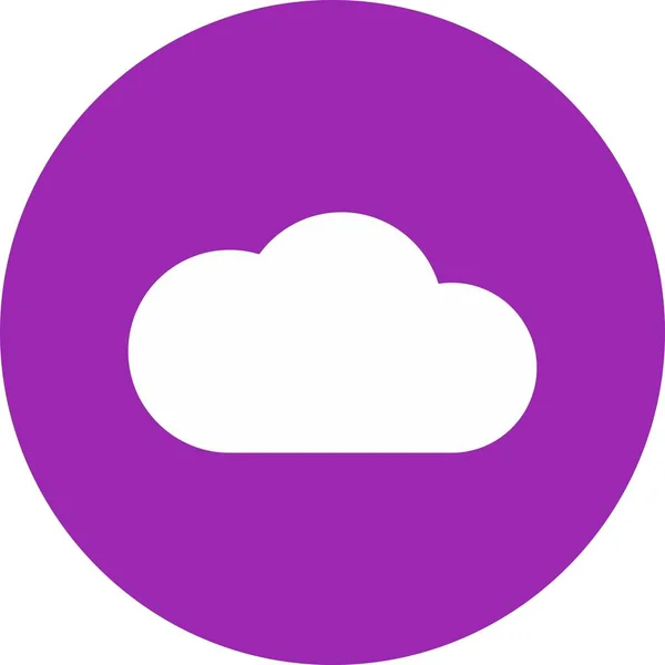 Ícone de nuvem isolado no fundo — Vetor de Stock