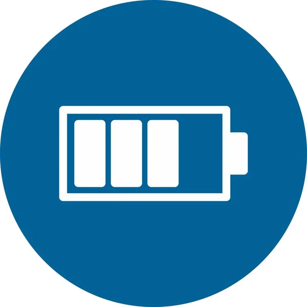 Icône batterie isolée en arrière-plan — Image vectorielle