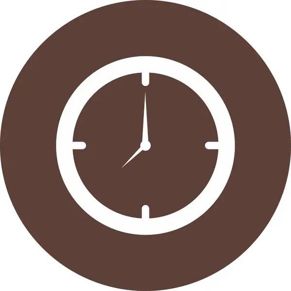 Ikona hodin izolované na pozadí — Stockový vektor
