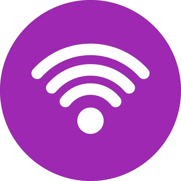 Ícone de sinal Wifi isolado no fundo — Vetor de Stock