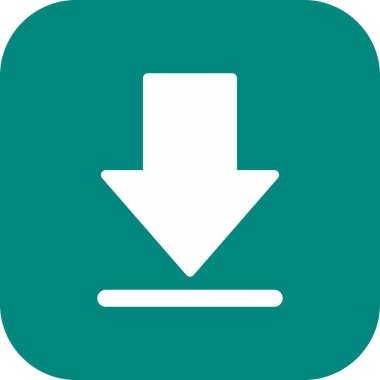 Arkaplanda indirme simgesi izole edildi