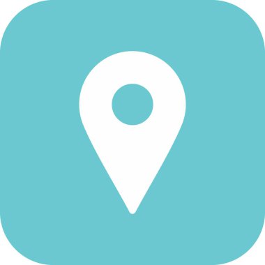 Arkaplanda konum simgesi izole edildi