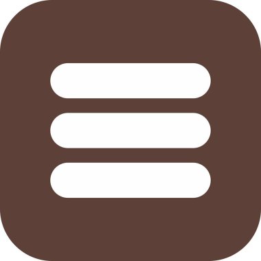 Arkaplanda menü simgesi izole edildi