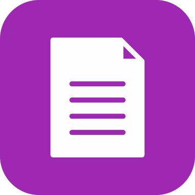 Belge simgesi arkaplanda izole edildi